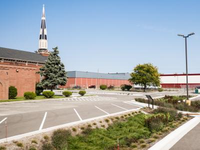 Sacred Heart Church Parking Lot GSI Retrofit 1
